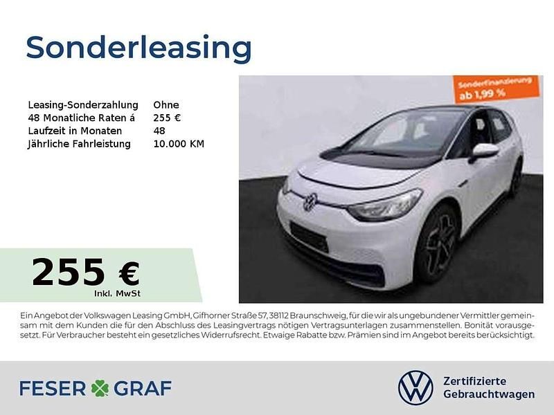 Gebraucht VW ID.3 Pro 106 kW (145 PS) 2022 Gletscherweiß Kleinwagen