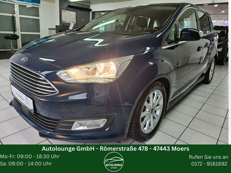 Blau Gebraucht 2017 Ford Grand C-Max Titanium Van / Kleinbus | 13.990 € (Fairer Preis) - Bild 1/4