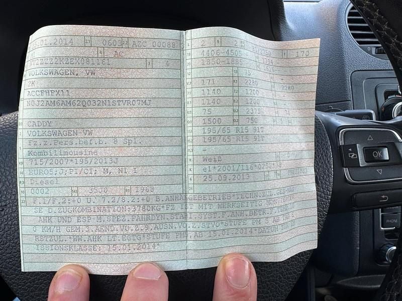 Gebraucht VW Caddy 110 PS (80 kW) 2014 Weiß Van / Kleinbus