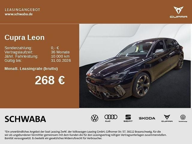 Gebraucht Cupra Leon 150 PS (110 kW) 2025 Midnight schwarz metallic Limousine