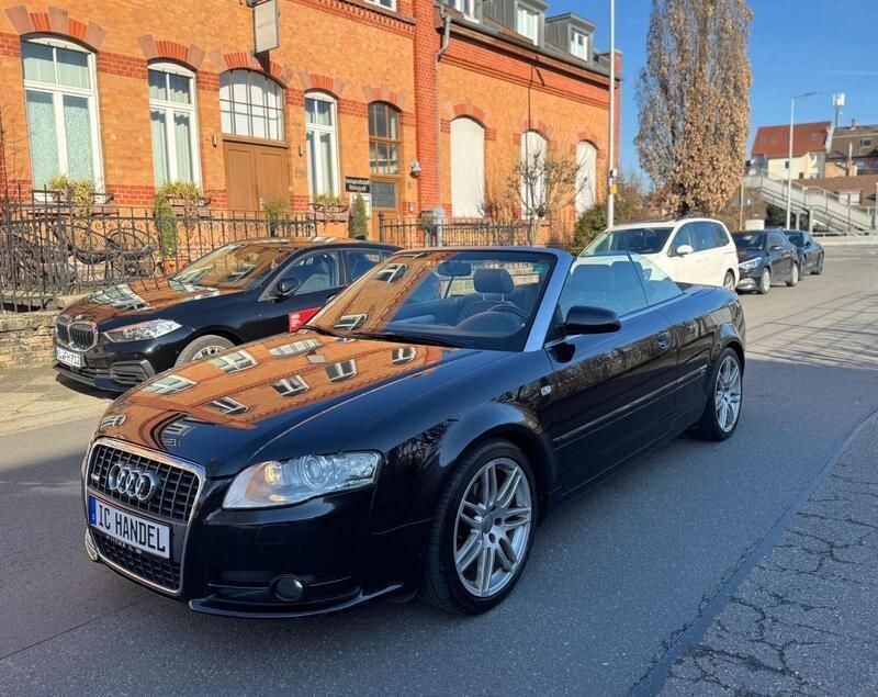 Schwarz Gebraucht 2009 Audi A4 Cabriolet S-Line Cabrio | 5.450 € (Guter Preis) - Bild 1/4