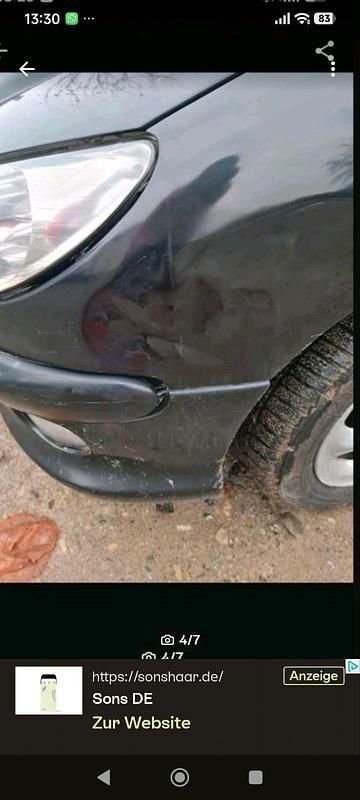 Gebraucht Peugeot 206 75 PS (55 kW) 2003 Schwarz Kleinwagen