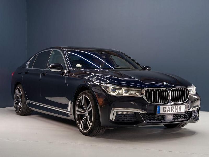 Schwarz Gebraucht 2017 BMW 740 Sport Line Limousine | 30.590 € (Guter Preis) - Bild 1/4