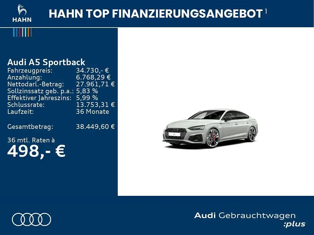 Gebraucht Audi A5 Sportback Competition 204 PS (150 kW) 2022 Grau Kleinwagen