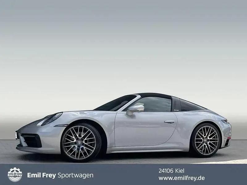 Silber Gebraucht 2022 Porsche 911 Targa 4S Cabrio | 154.480 € (Fairer Preis) - Bild 1/4