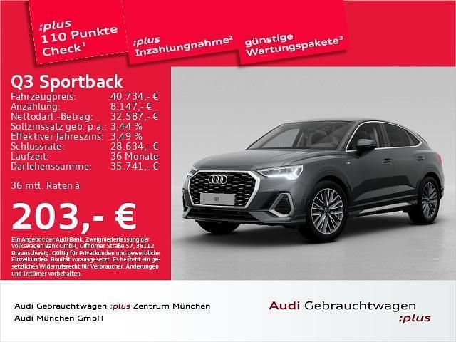 Daytonagrau perleffekt Gebraucht 2024 Audi Q3 Sportback S-Line SUV | 40.734 € (Fairer Preis) - Bild 1/2