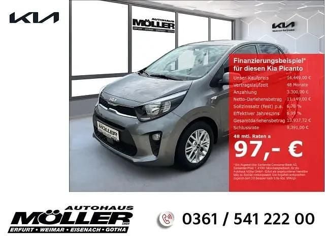 Grau Gebraucht 2022 Kia Picanto DREAM-TEAM Edition Kleinwagen | 14.449 € (Fairer Preis) - Bild 1/4