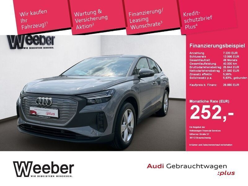 Kieselgrau Gebraucht 2022 Audi Q4 Sportback e-tron Ambiente SUV | 28.880 € (Superpreis) - Bild 1/4