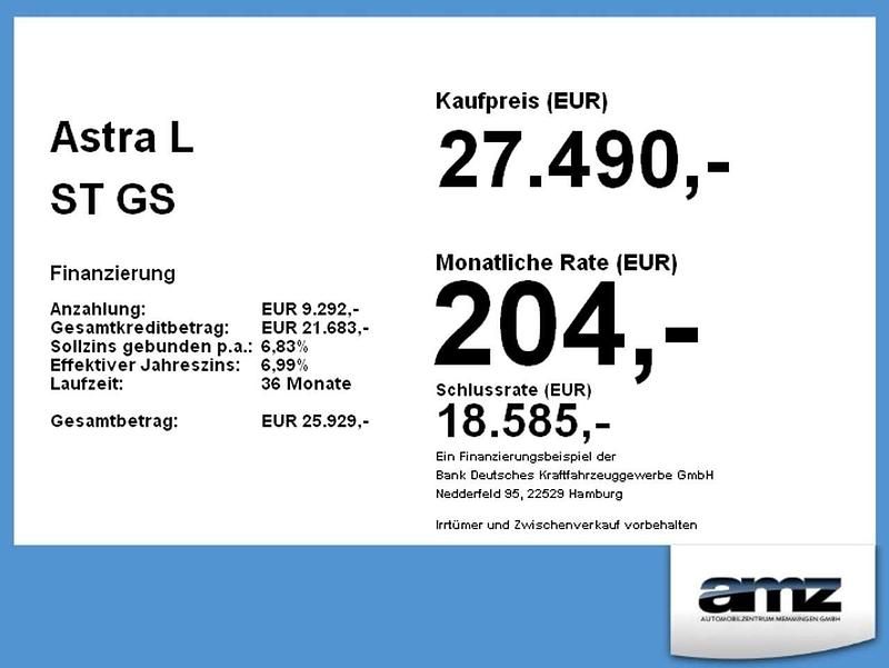 Neu Opel Astra 136 PS (100 kW) 2025 Grafik grau Kombi