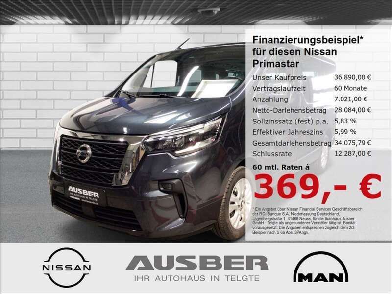 Grau Gebraucht 2022 Nissan Primastar Tekna Van / Kleinbus | 36.890 € (Fairer Preis) - Bild 1/3