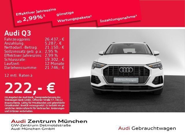 Ibisweiß Gebraucht 2021 Audi Q3 Design SUV | 28.873 € (Fairer Preis) - Bild 1/2
