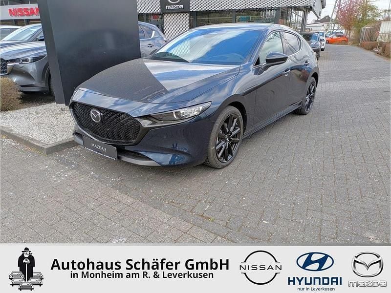 Blau Neu 2025 Mazda 3 Exclusive Limousine | 26.468 € (Fairer Preis) - Bild 1/4