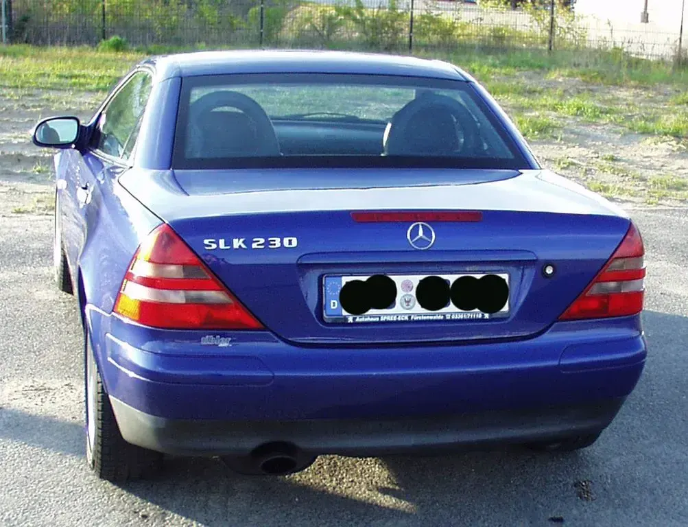 Gebraucht Mercedes SLK230 193 PS (141 kW) 1998 Blau Cabrio