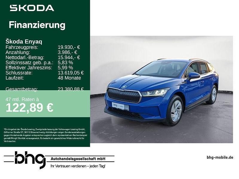 Blau Gebraucht 2022 Skoda Enyaq iV SUV | 19.930 € (Fairer Preis) - Bild 1/4