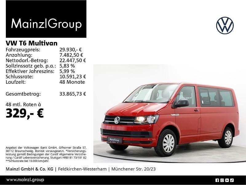 Gebraucht VW T6 Trendline 114 PS (83 kW) 2019 Rot Van