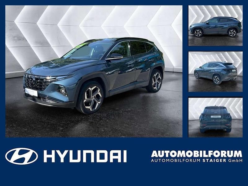 Teal blue / phantom black / me Gebraucht 2021 Hyundai Tucson Trend SUV | 25.990 € (Fairer Preis) - Bild 1/4