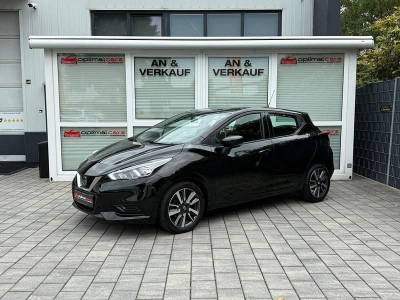 Schwarz Gebraucht 2017 Nissan Micra Acenta Kleinwagen | 9.950 € (Fairer Preis) - Bild 1/4