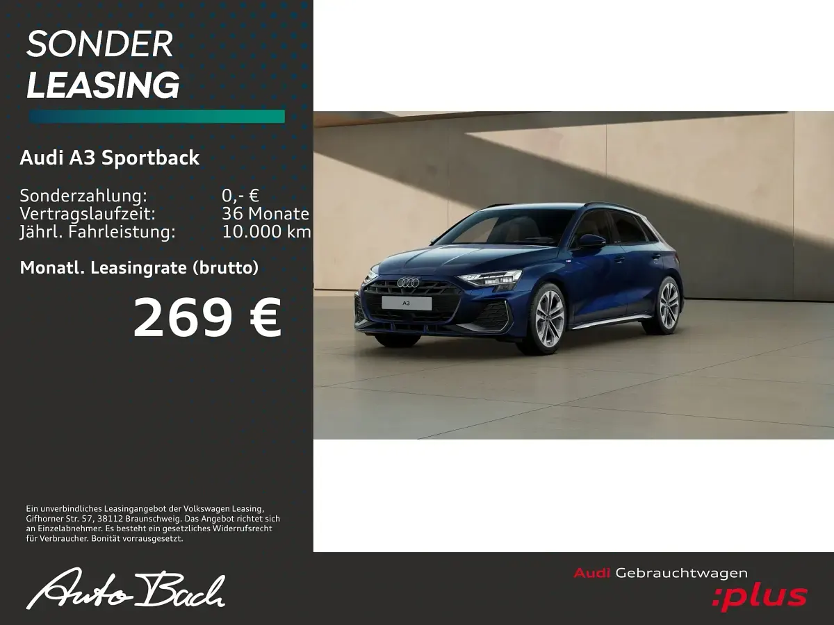 Gebraucht Audi A3 S-Line 116 PS (85 kW) 2025 Navarrablau metallic Limousine