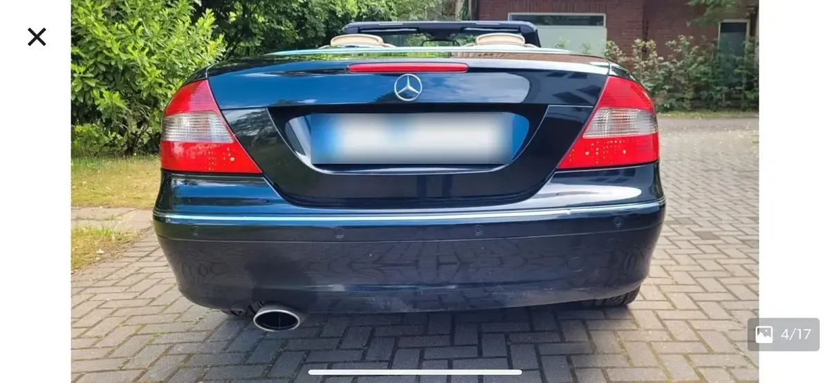 Używany Mercedes CLK200 183 KM (134 kW) 2007 Czarny Kabriolet
