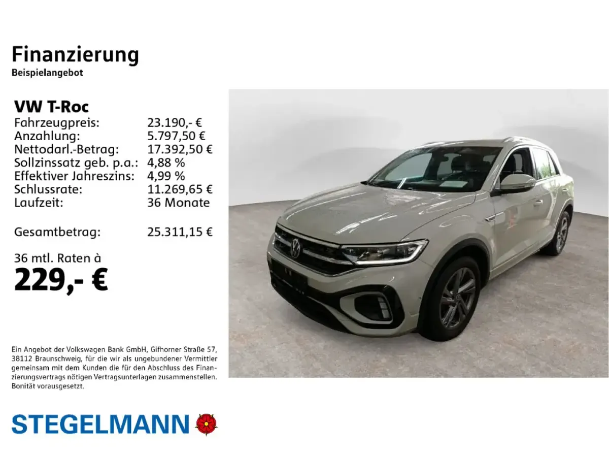 Gebraucht VW T-Roc R-line 110 PS (80 kW) 2024 SUV