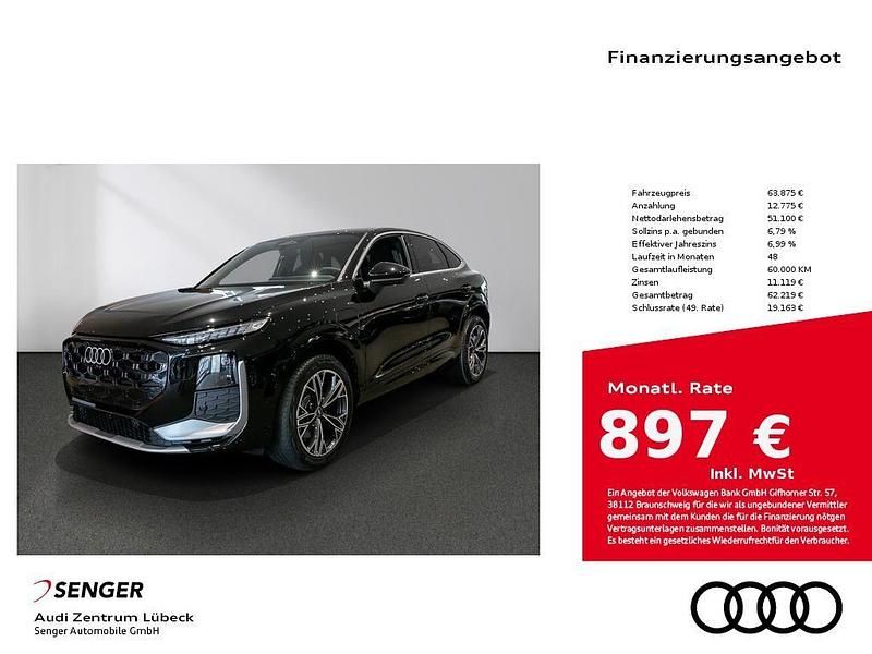 Schwarz Neu 2025 Audi Q3 Sportback Sport SUV | 63.875 € (Etwas zu teuer) - Bild 1/4