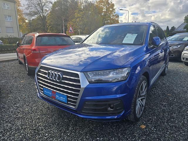 Blau Gebraucht 2017 Audi Q7 S-Line SUV | 20.550 € (Fairer Preis) - Bild 1/4