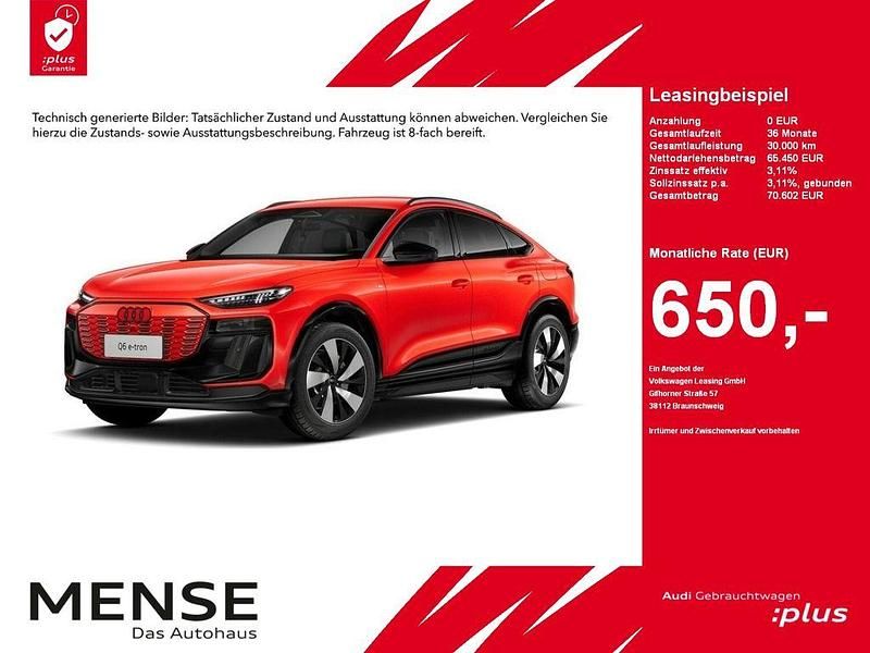 Gebraucht Audi Q6 Sportback e-tron S-Line 185 kW (252 PS) 2025 Rot SUV