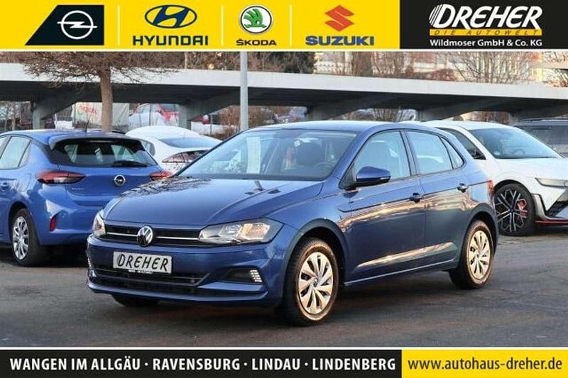 Reef blue metallic Gebraucht 2021 VW Polo Comfortline Kleinwagen | 17.990 € (Fairer Preis) - Bild 1/4