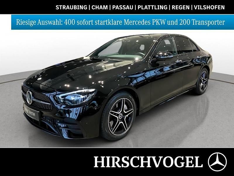 Schwarz Gebraucht 2022 Mercedes E450 AMG line Limousine | 53.470 € (Teuer) - Bild 1/4