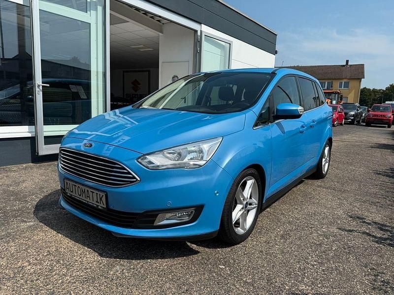 Blau Gebraucht 2017 Ford Grand C-Max Titanium Van / Kleinbus | 13.990 € (Fairer Preis) - Bild 1/4