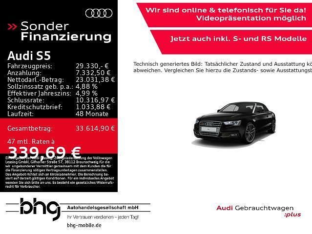 Brillantschwarz Gebraucht 2016 Audi S5 Cabriolet Design Cabrio | 29.330 € (Teuer) - Bild 1/4