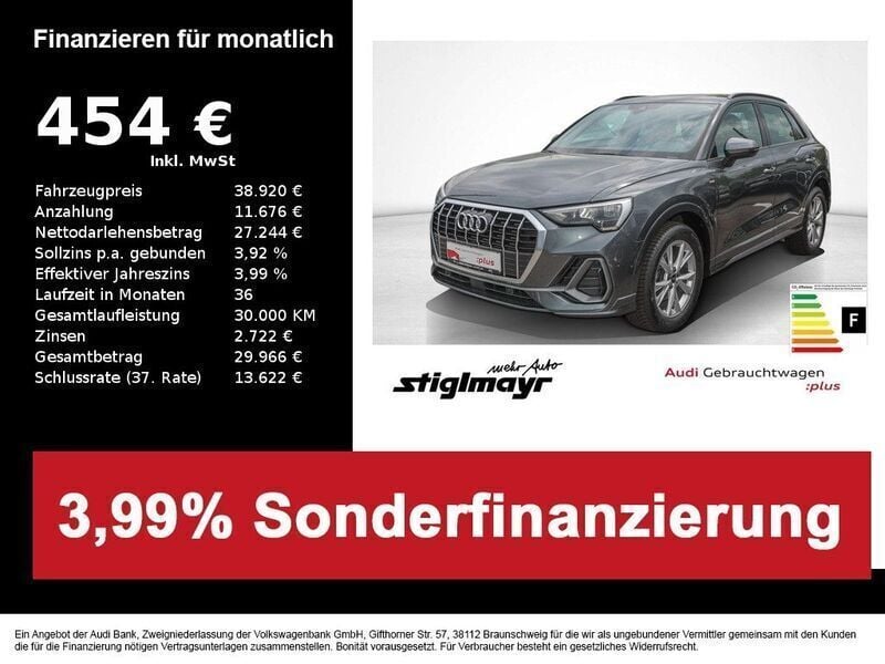 Daytonagrau perleffekt Gebraucht 2024 Audi Q3 S-Line SUV | 38.920 € (Guter Preis) - Bild 1/4