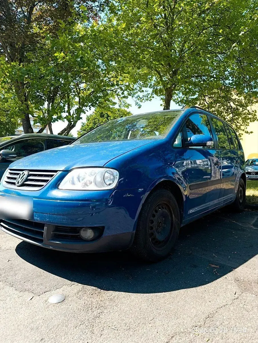 Gebraucht VW Touran Basis 116 PS (85 kW) 2003 Blau Van / Kleinbus