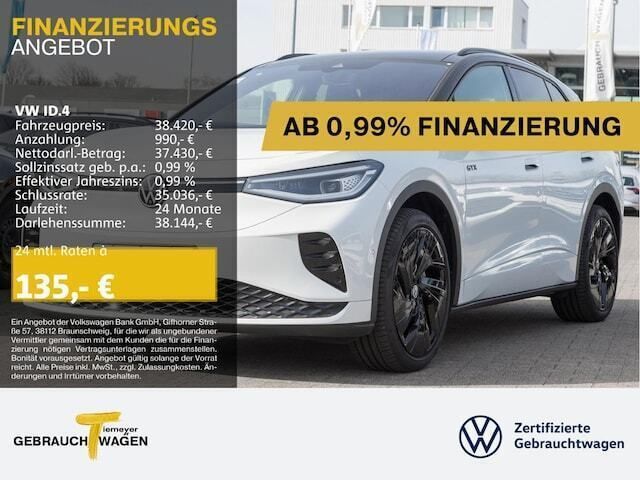 Weiß Gebraucht 2023 VW ID.4 GTX SUV | 40.170 € (Fairer Preis) - Bild 1/4