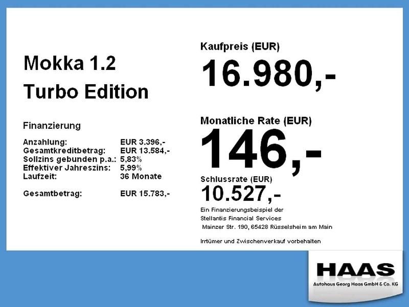 Gebraucht Opel Mokka Enjoy 101 PS (74 kW) 2023 Lackierung schwarz perla nera/typ aussen (metallic) SUV