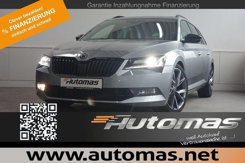 Business grau metallic Gebraucht 2019 Skoda Superb SportLine Kombi | 27.890 € (Guter Preis) - Bild 1/4