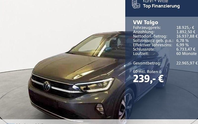 Gebraucht VW Taigo Style 110 PS (80 kW) 2023 Grau SUV