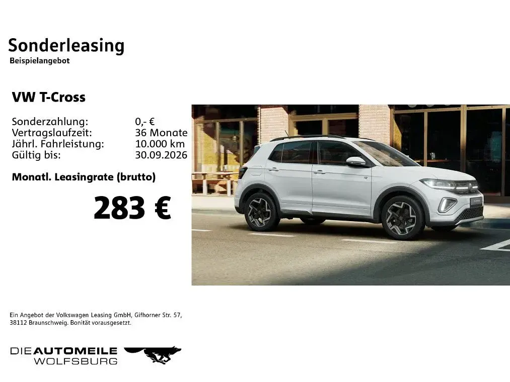 Gebraucht VW T-Cross R-line 150 PS (110 kW) 2025 Pure white SUV
