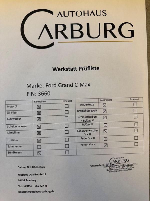 Gebraucht Ford Grand C-Max 150 PS (110 kW) 2016 Braun Van / Kleinbus