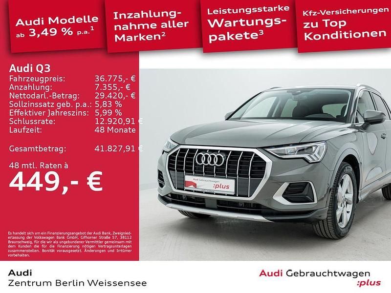 Gebraucht Audi Q3 Advanced Plus 150 PS (110 kW) 2025 Chronosgrau metallic SUV
