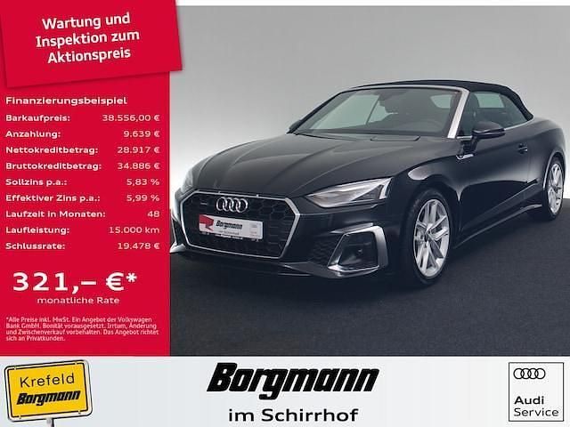 Schwarz / mythosschwarz Gebraucht 2021 Audi A5 S-Line Coupé | 38.556 € (Guter Preis) - Bild 1/4