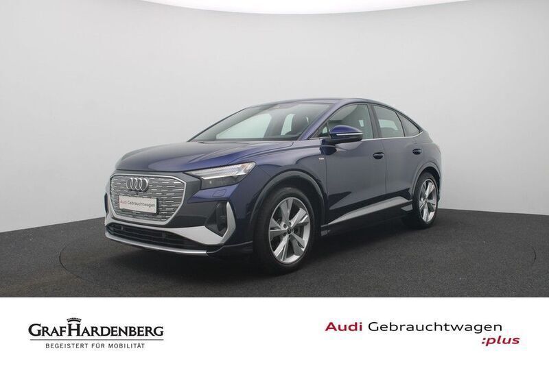 Navarrablau metallic Gebraucht 2022 Audi Q4 Sportback e-tron Ambiente SUV | 32.480 € (Superpreis) - Bild 1/4