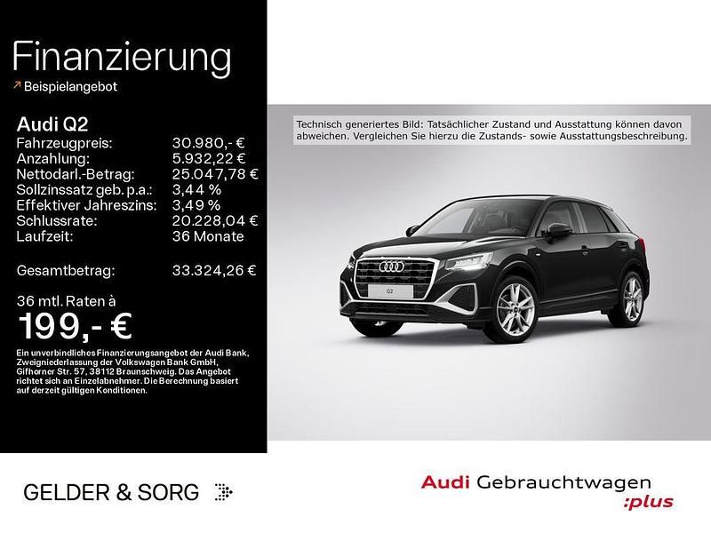 Gebraucht Audi Q2 S-Line 150 PS (110 kW) 2025 Mythosschwarz metallic SUV