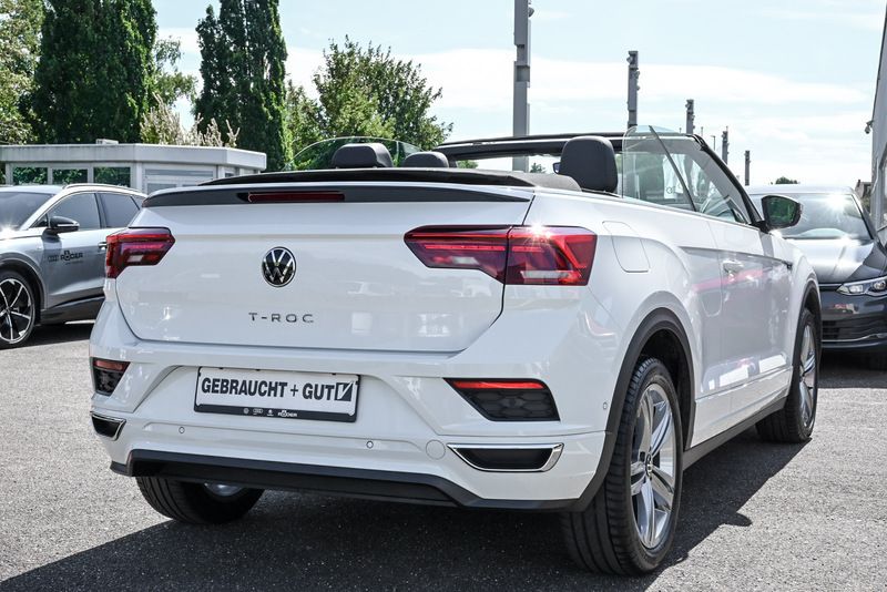 Gebraucht VW T-Roc Cabriolet R-line 150 PS (110 kW) 2021 Weiß Cabrio