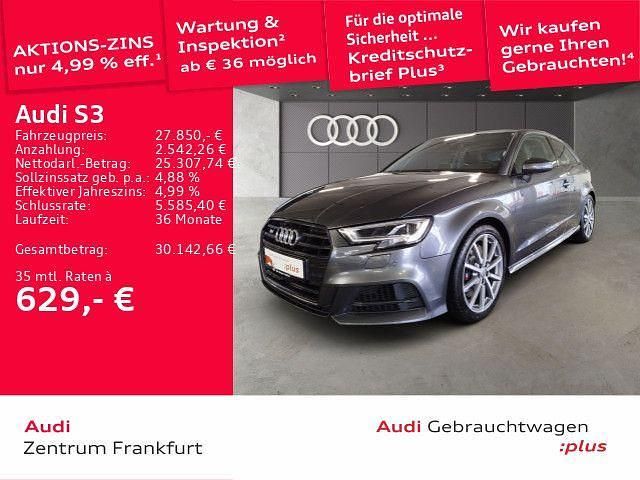 Daytonagrau perleffekt Gebraucht 2017 Audi S3 Design Limousine | 27.850 € (Guter Preis) - Bild 1/3