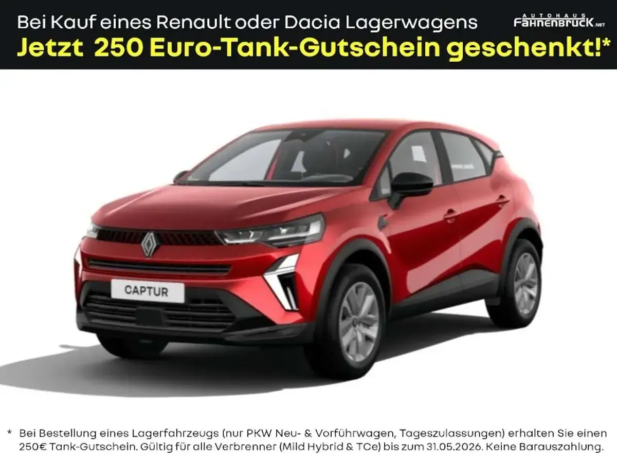 Neu Renault Captur Evolution 114 PS (83 kW) 2026 Dezirrot metallic SUV