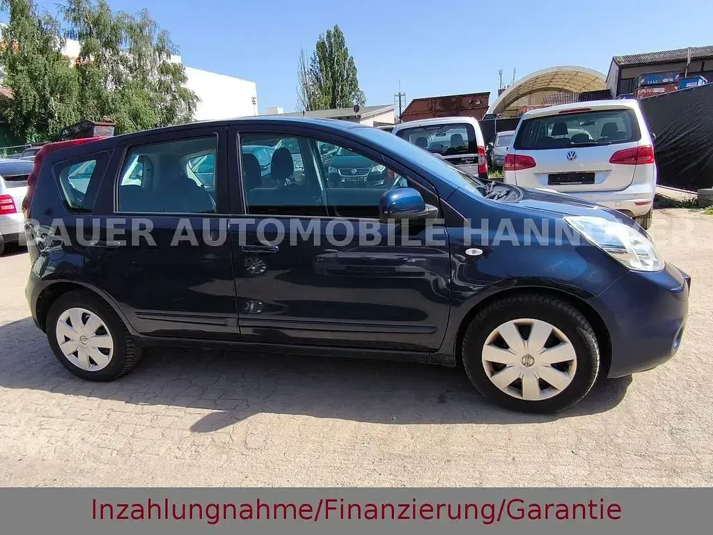 Gebraucht Nissan Note Acenta 88 PS (64 kW) 2010 Blau Kleinwagen