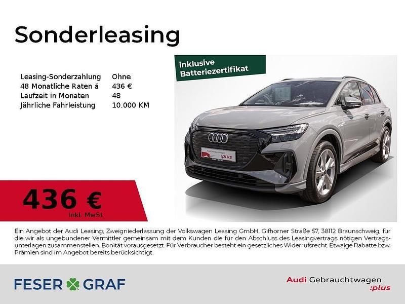 Kieselgrau Gebraucht 2024 Audi Q4 e-tron Advanced SUV | 47.990 € (Fairer Preis) - Bild 1/4