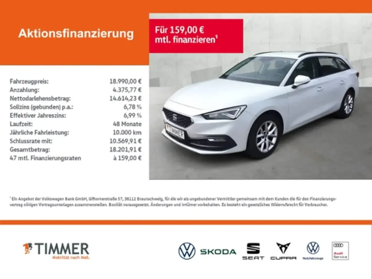 Gebraucht Seat Leon ST Style 150 PS (110 kW) 2022 Weiß Kombi