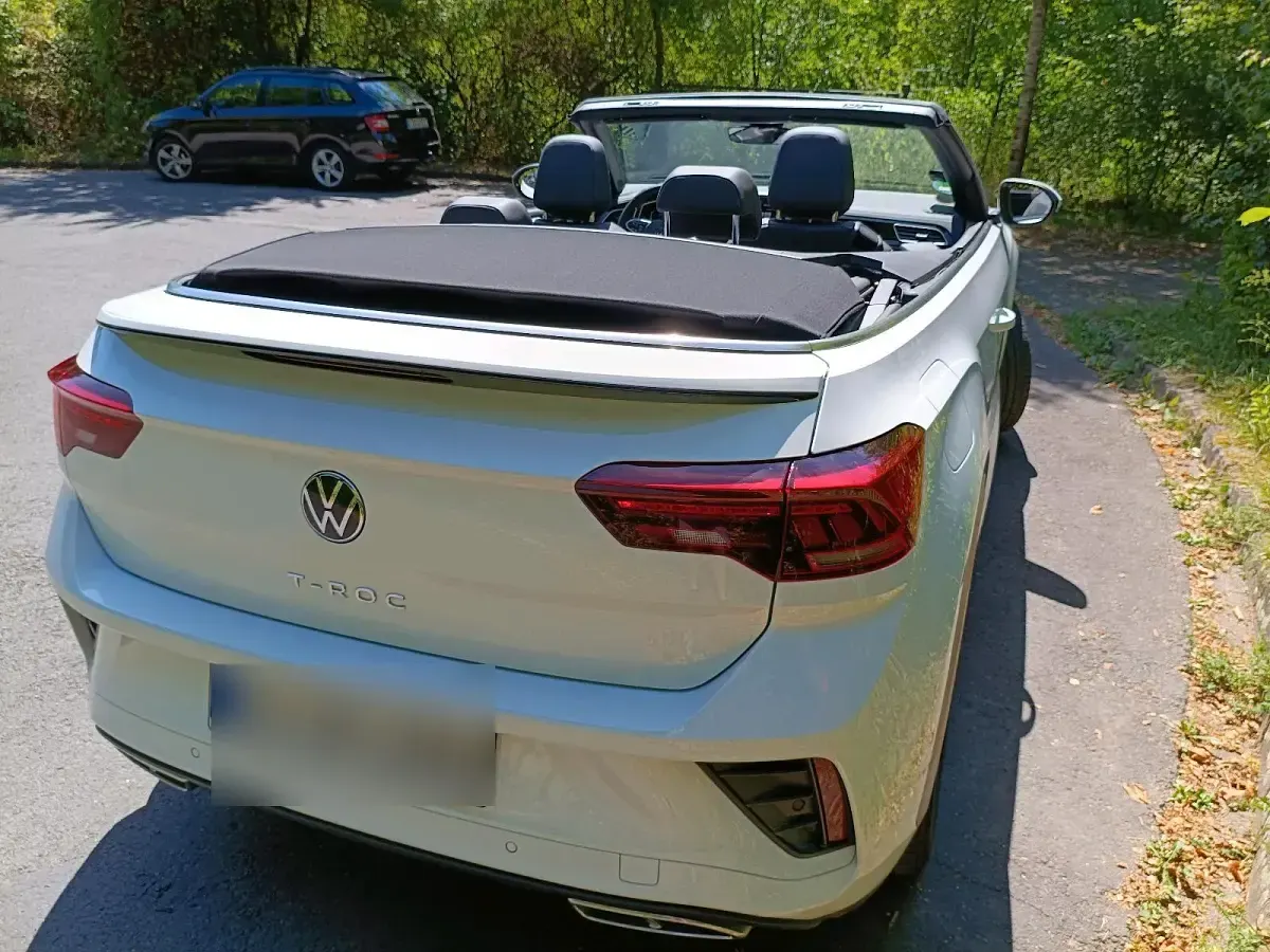 Gebraucht VW T-Roc Cabriolet R 150 PS (110 kW) 2022 Weiß Cabrio